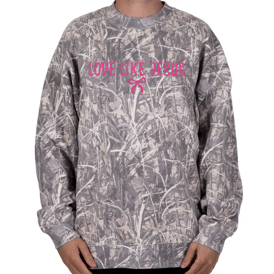 Love Like Jesus - Camo Crewneck - XXL