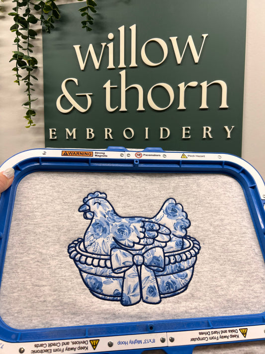 Thrifty Hen Applique