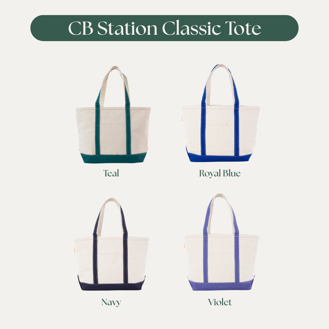 Monogramed Classic Canvas Tote (18 oz Canvas)