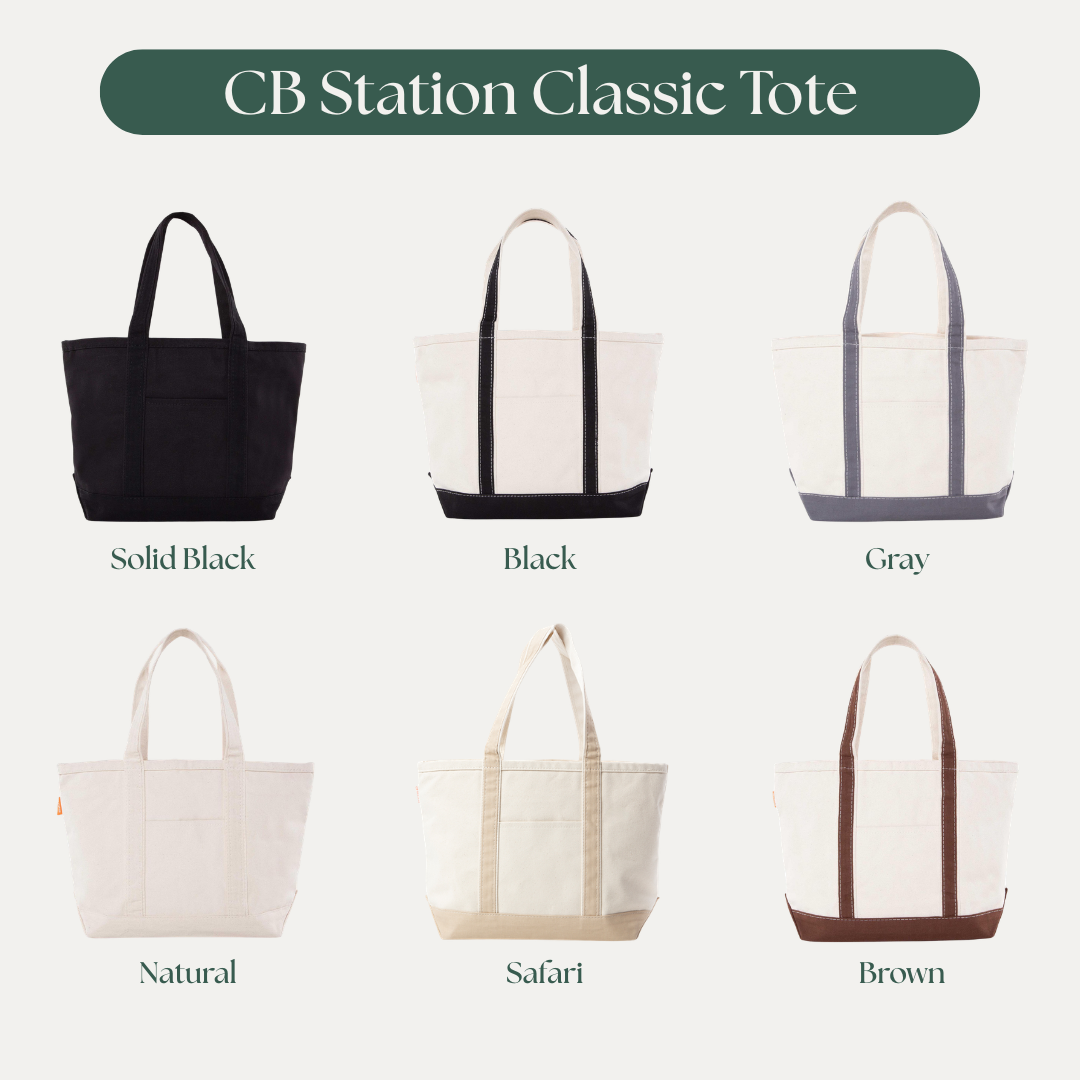Monogramed Classic Canvas Tote (18 oz Canvas)