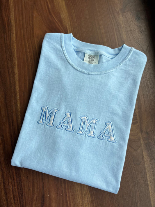floral mama applique
