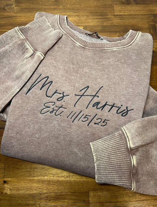 Mrs. New Last Name | Est. Date