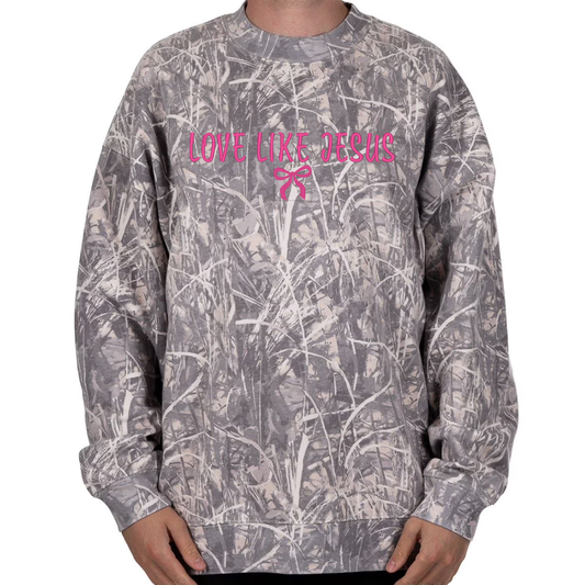 Love Like Jesus - Camo Crewneck - XXL