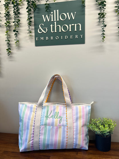 Canvas Ric Rac Tote