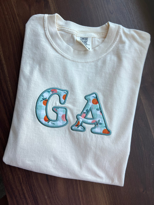 georgia peach applique