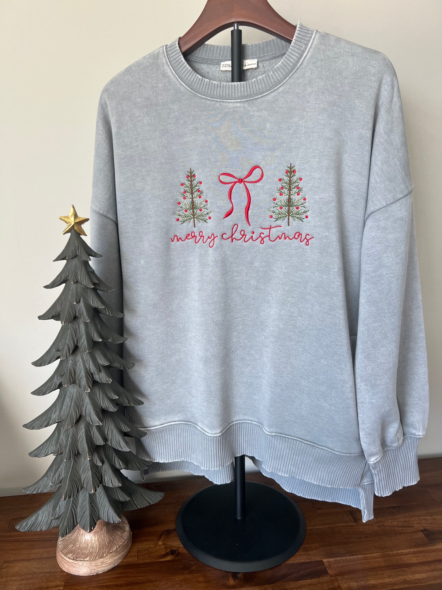 Merry Christmas Trees & Bow