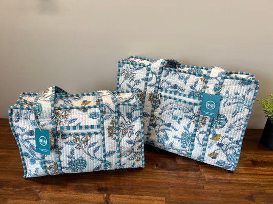 Large Quilted Tote Bag