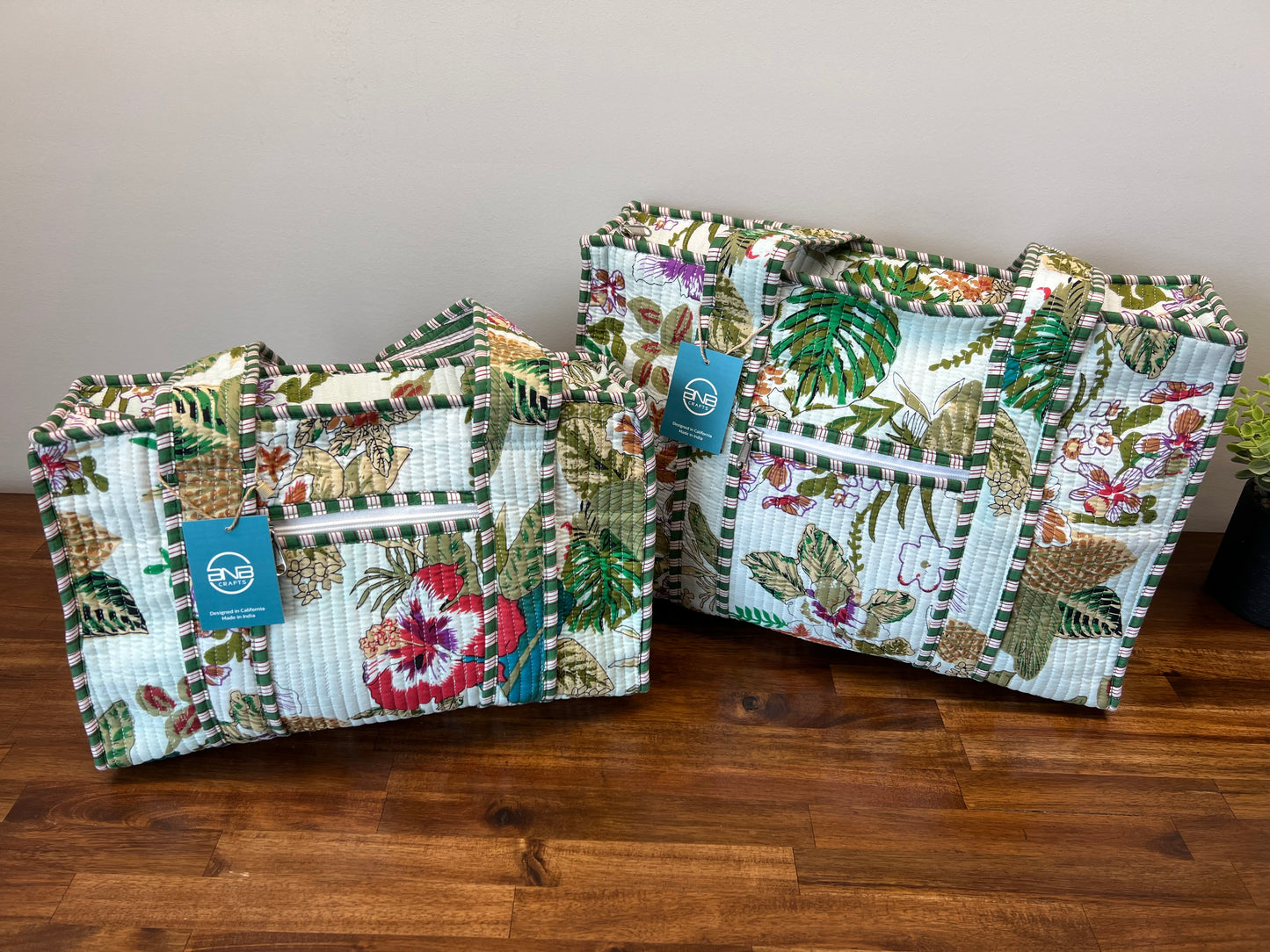 Large Quilted Tote Bag