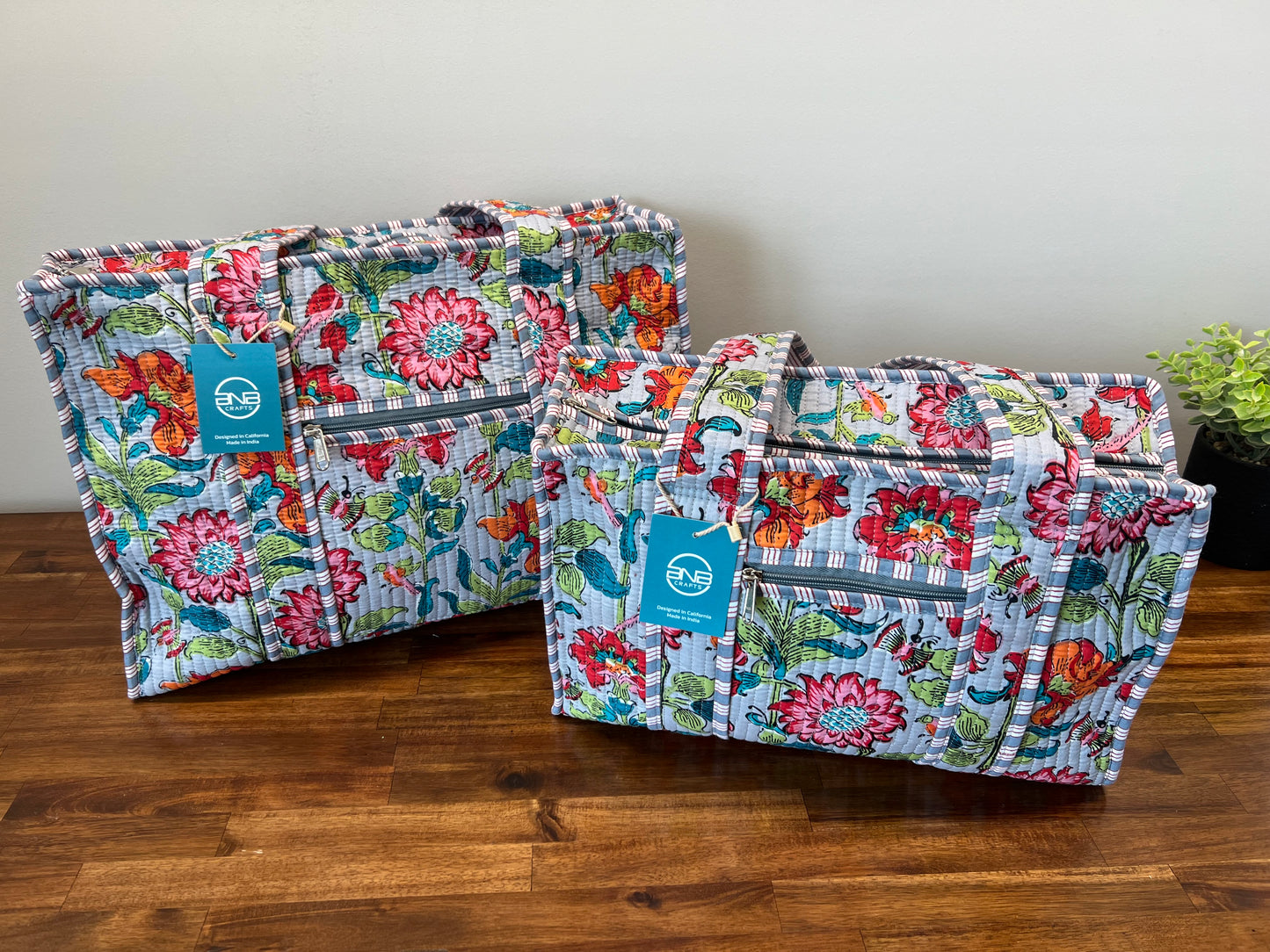 Large Quilted Tote Bag