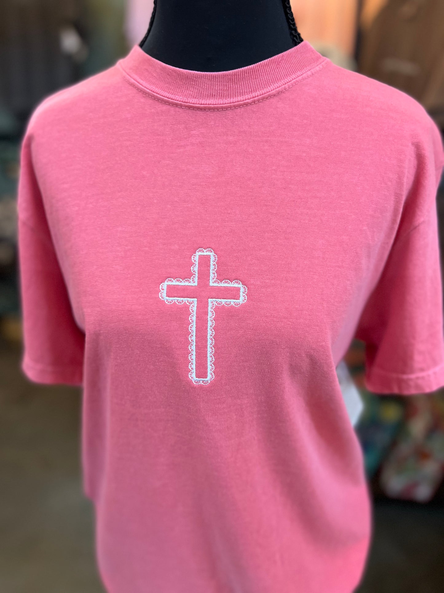 Faux Lace Cross
