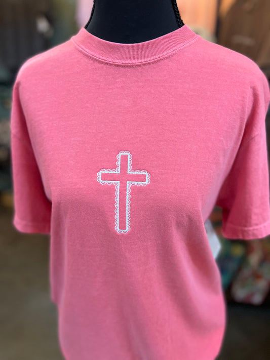 Faux Lace Cross