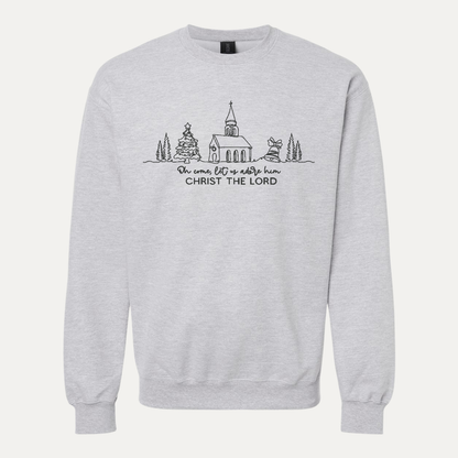 come let us adore him