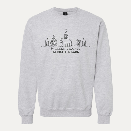 come let us adore him