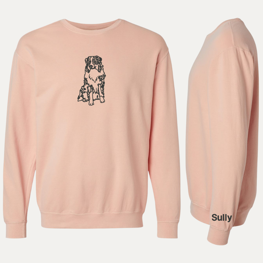 Aussie Line Art - Custom Sleeve Name