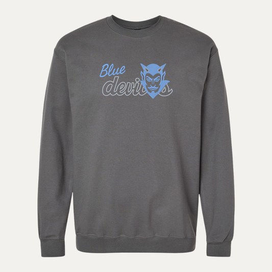 Blue Devil with Mascot