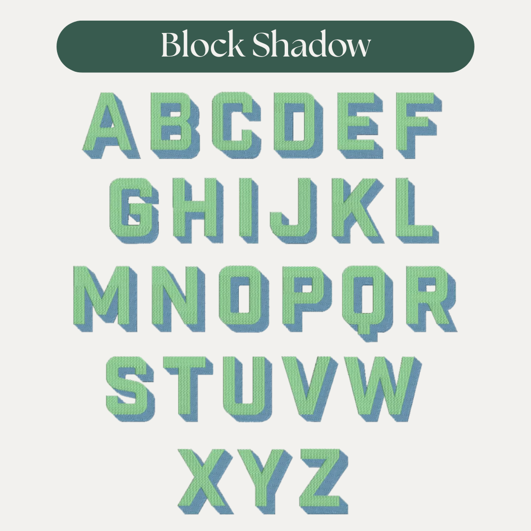 Canvas Double Wine Tote - Block Shadow Single Initial