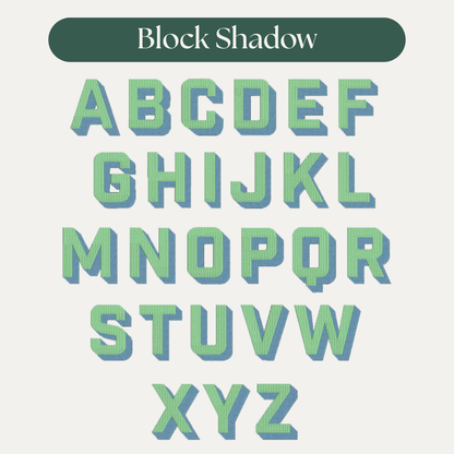 Canvas Double Wine Tote - Block Shadow Single Initial